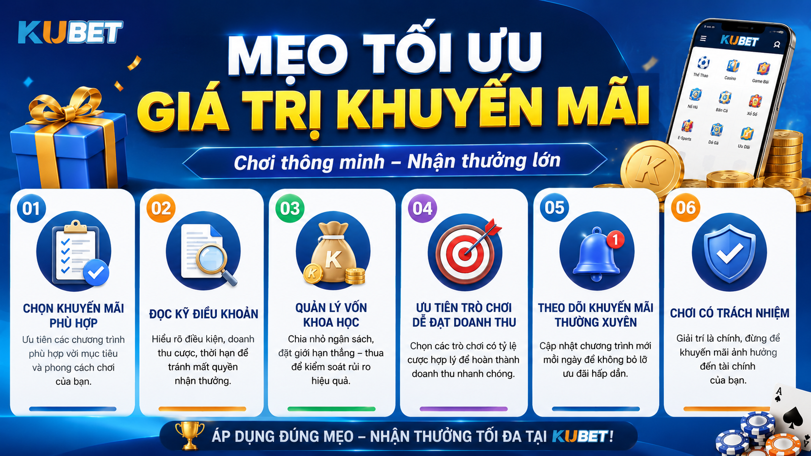 Mẹo tối ưu khuyến mãi KUBET